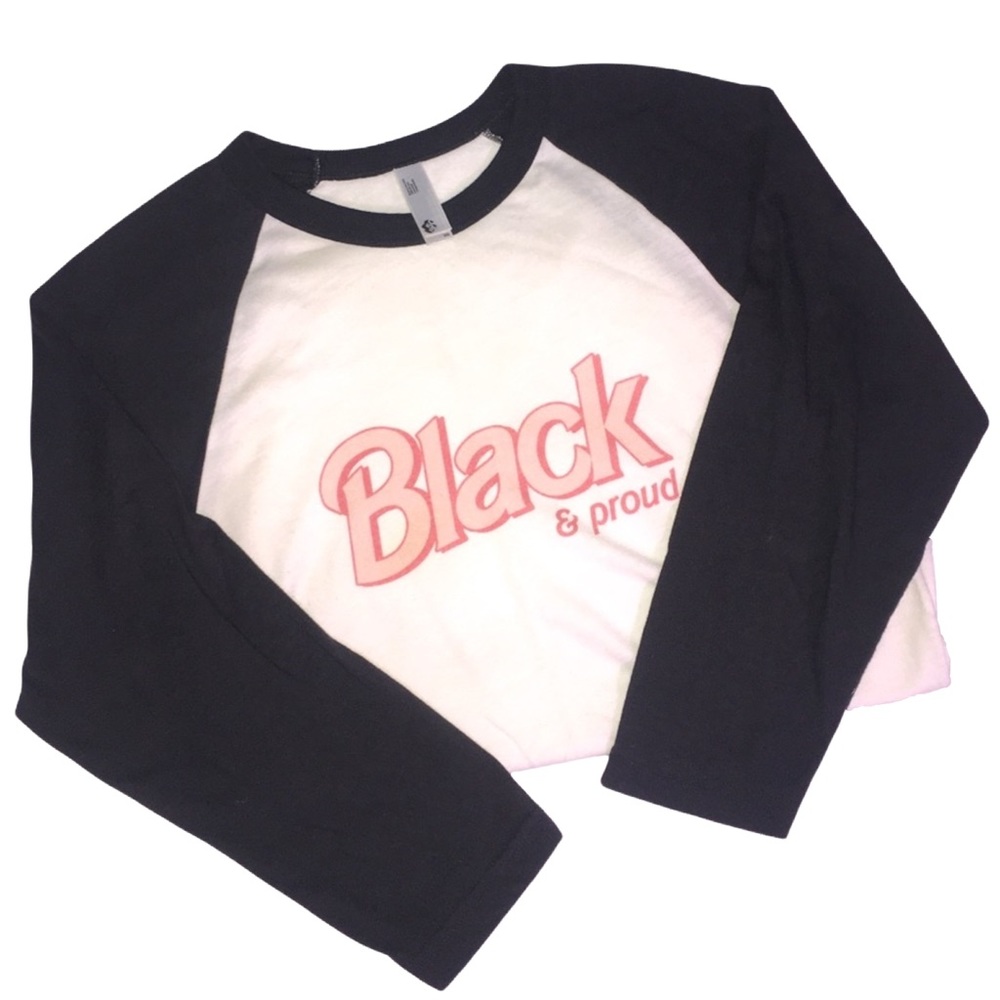 👑 Black & proud Barbie baseball tee